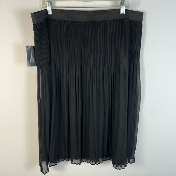 ❤️ INC International Concepts Charcoal Pleated Midi Skirt 2X NWT - Picture 4 of 10